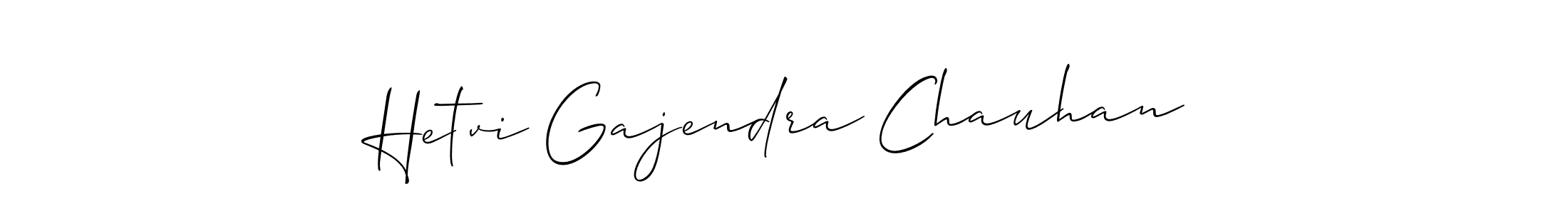 Also You can easily find your signature by using the search form. We will create Hetvi Gajendra Chauhan name handwritten signature images for you free of cost using Allison_Script sign style. Hetvi Gajendra Chauhan signature style 2 images and pictures png