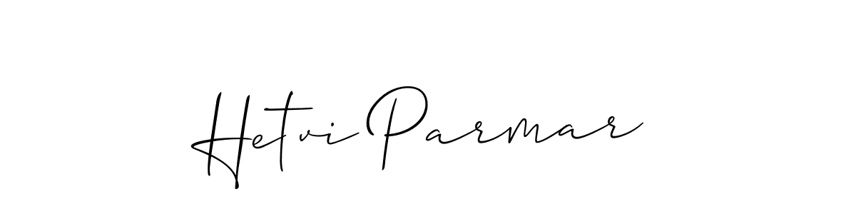 Design your own signature with our free online signature maker. With this signature software, you can create a handwritten (Allison_Script) signature for name Hetvi Parmar. Hetvi Parmar signature style 2 images and pictures png