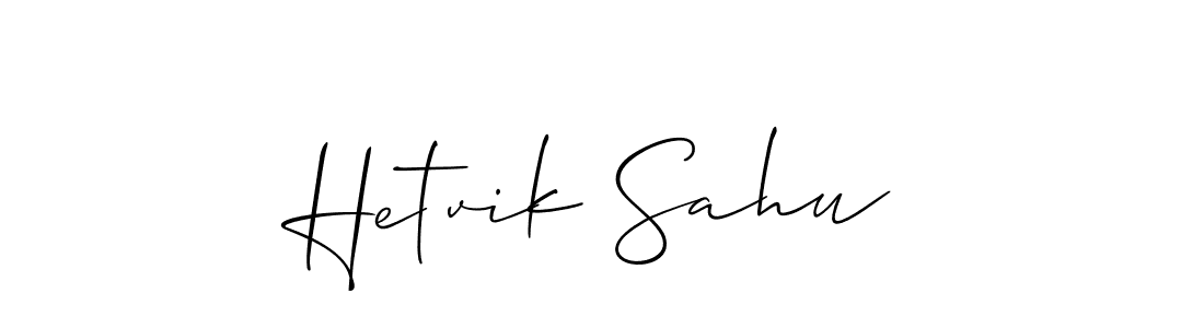 Create a beautiful signature design for name Hetvik Sahu. With this signature (Allison_Script) fonts, you can make a handwritten signature for free. Hetvik Sahu signature style 2 images and pictures png