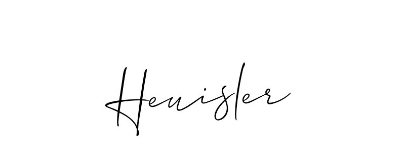 Also we have Heuisler name is the best signature style. Create professional handwritten signature collection using Allison_Script autograph style. Heuisler signature style 2 images and pictures png
