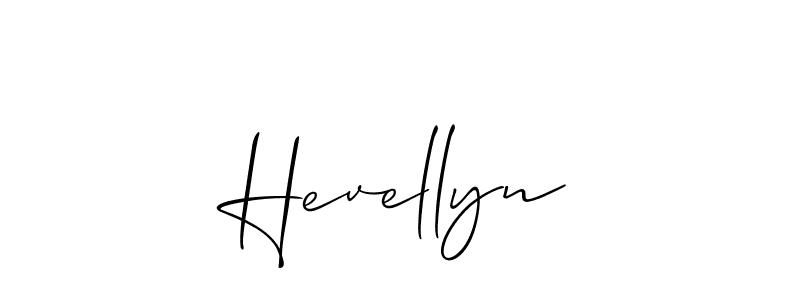 Best and Professional Signature Style for Hevellyn. Allison_Script Best Signature Style Collection. Hevellyn signature style 2 images and pictures png