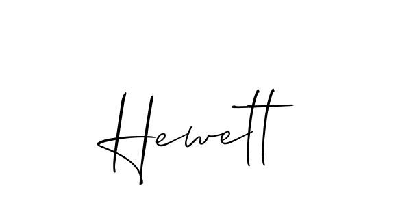 You should practise on your own different ways (Allison_Script) to write your name (Hewett) in signature. don't let someone else do it for you. Hewett signature style 2 images and pictures png
