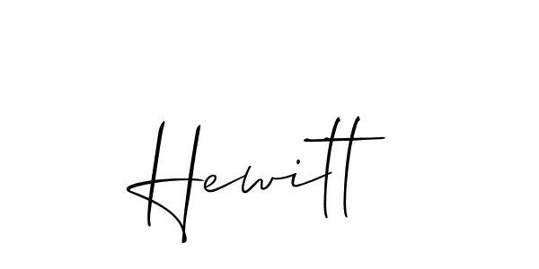 How to make Hewitt signature? Allison_Script is a professional autograph style. Create handwritten signature for Hewitt name. Hewitt signature style 2 images and pictures png