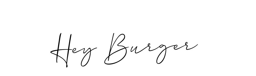 Make a beautiful signature design for name Hey Burger. Use this online signature maker to create a handwritten signature for free. Hey Burger signature style 2 images and pictures png