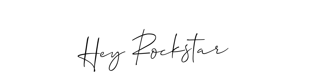 Hey Rockstar stylish signature style. Best Handwritten Sign (Allison_Script) for my name. Handwritten Signature Collection Ideas for my name Hey Rockstar. Hey Rockstar signature style 2 images and pictures png