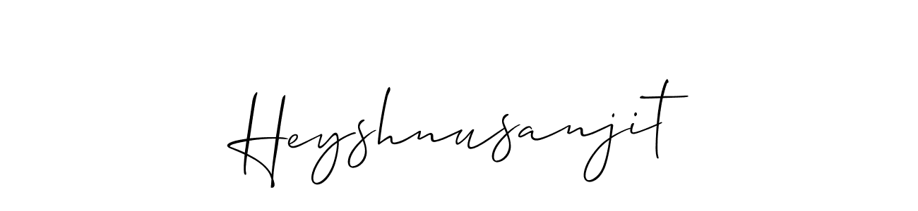 This is the best signature style for the Heyshnusanjit name. Also you like these signature font (Allison_Script). Mix name signature. Heyshnusanjit signature style 2 images and pictures png