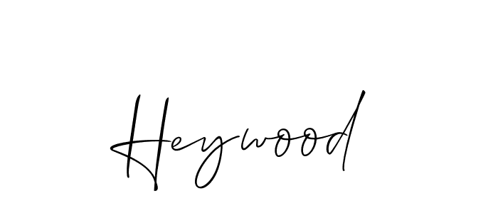 Make a short Heywood signature style. Manage your documents anywhere anytime using Allison_Script. Create and add eSignatures, submit forms, share and send files easily. Heywood signature style 2 images and pictures png