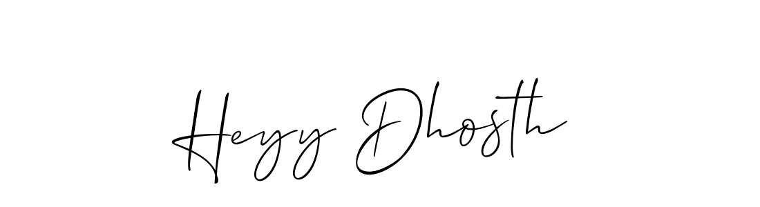 Also You can easily find your signature by using the search form. We will create Heyy Dhosth name handwritten signature images for you free of cost using Allison_Script sign style. Heyy Dhosth signature style 2 images and pictures png