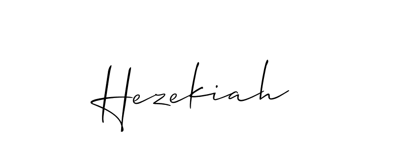 It looks lik you need a new signature style for name Hezekiah. Design unique handwritten (Allison_Script) signature with our free signature maker in just a few clicks. Hezekiah signature style 2 images and pictures png