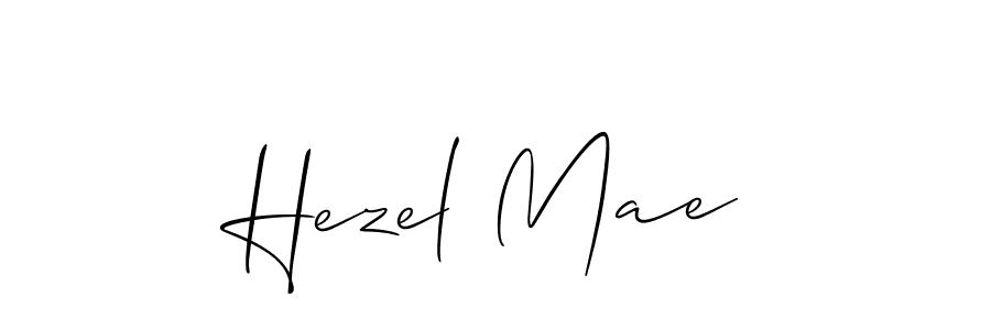 How to make Hezel Mae signature? Allison_Script is a professional autograph style. Create handwritten signature for Hezel Mae name. Hezel Mae signature style 2 images and pictures png