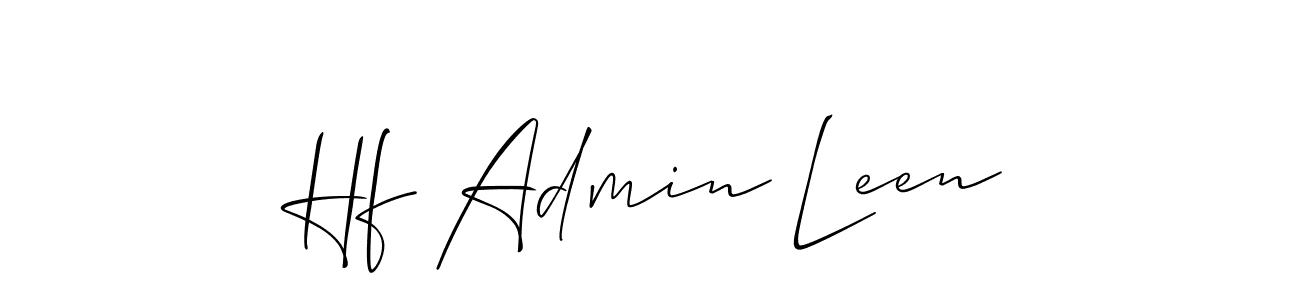This is the best signature style for the Hf Admin Leen name. Also you like these signature font (Allison_Script). Mix name signature. Hf Admin Leen signature style 2 images and pictures png