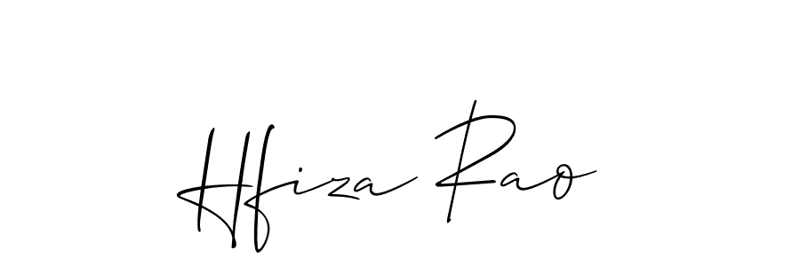 Design your own signature with our free online signature maker. With this signature software, you can create a handwritten (Allison_Script) signature for name Hfiza Rao. Hfiza Rao signature style 2 images and pictures png