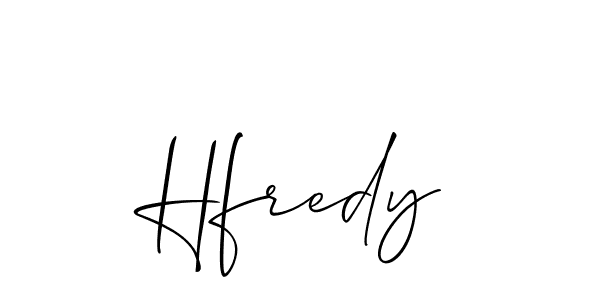 Also we have Hfredy name is the best signature style. Create professional handwritten signature collection using Allison_Script autograph style. Hfredy signature style 2 images and pictures png