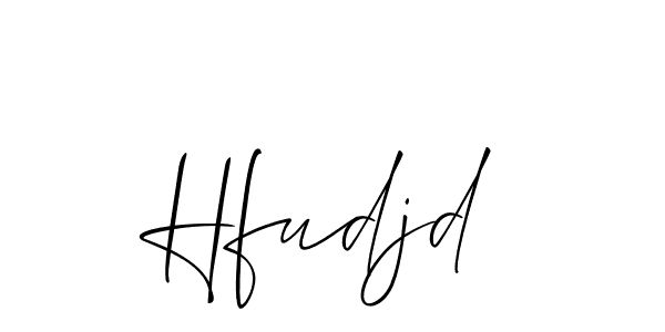 How to make Hfudjd name signature. Use Allison_Script style for creating short signs online. This is the latest handwritten sign. Hfudjd signature style 2 images and pictures png