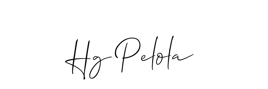 The best way (Allison_Script) to make a short signature is to pick only two or three words in your name. The name Hg Pelola include a total of six letters. For converting this name. Hg Pelola signature style 2 images and pictures png