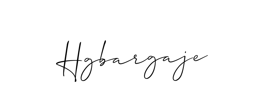 The best way (Allison_Script) to make a short signature is to pick only two or three words in your name. The name Hgbargaje include a total of six letters. For converting this name. Hgbargaje signature style 2 images and pictures png