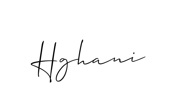 if you are searching for the best signature style for your name Hghani. so please give up your signature search. here we have designed multiple signature styles  using Allison_Script. Hghani signature style 2 images and pictures png