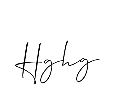 Use a signature maker to create a handwritten signature online. With this signature software, you can design (Allison_Script) your own signature for name Hghg. Hghg signature style 2 images and pictures png