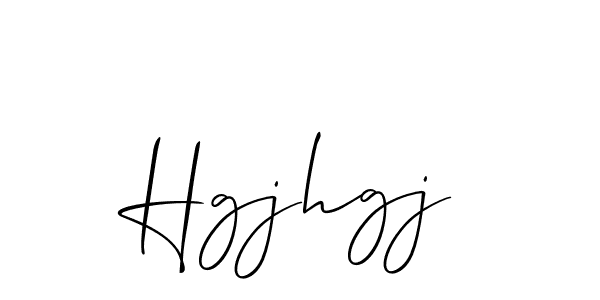 Design your own signature with our free online signature maker. With this signature software, you can create a handwritten (Allison_Script) signature for name Hgjhgj. Hgjhgj signature style 2 images and pictures png