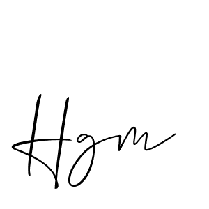 How to make Hgm name signature. Use Allison_Script style for creating short signs online. This is the latest handwritten sign. Hgm signature style 2 images and pictures png