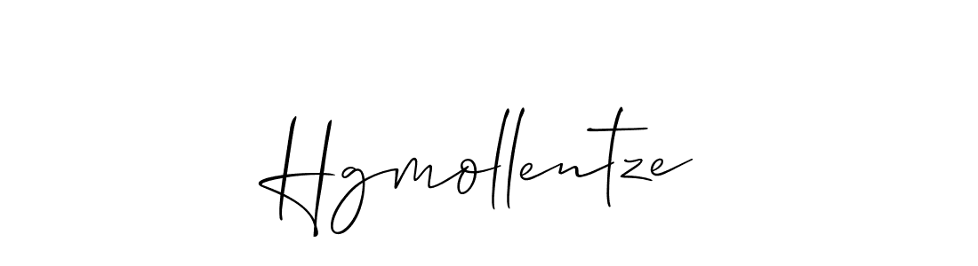 Make a beautiful signature design for name Hgmollentze. With this signature (Allison_Script) style, you can create a handwritten signature for free. Hgmollentze signature style 2 images and pictures png