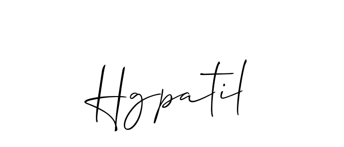 Allison_Script is a professional signature style that is perfect for those who want to add a touch of class to their signature. It is also a great choice for those who want to make their signature more unique. Get Hgpatil name to fancy signature for free. Hgpatil signature style 2 images and pictures png