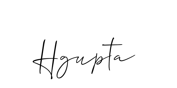 Make a beautiful signature design for name Hgupta. With this signature (Allison_Script) style, you can create a handwritten signature for free. Hgupta signature style 2 images and pictures png