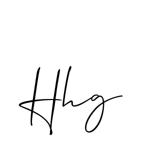 Design your own signature with our free online signature maker. With this signature software, you can create a handwritten (Allison_Script) signature for name Hhg. Hhg signature style 2 images and pictures png