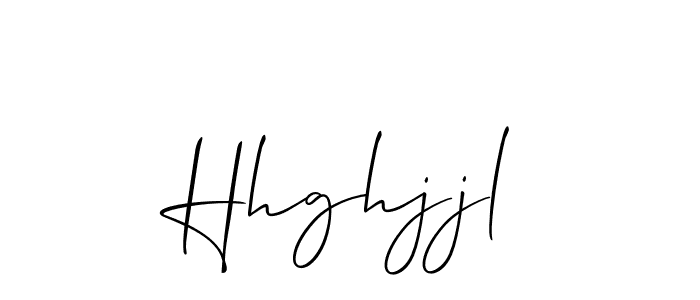 Use a signature maker to create a handwritten signature online. With this signature software, you can design (Allison_Script) your own signature for name Hhghjjl. Hhghjjl signature style 2 images and pictures png
