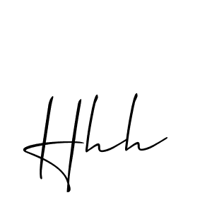 Also You can easily find your signature by using the search form. We will create Hhh name handwritten signature images for you free of cost using Allison_Script sign style. Hhh signature style 2 images and pictures png