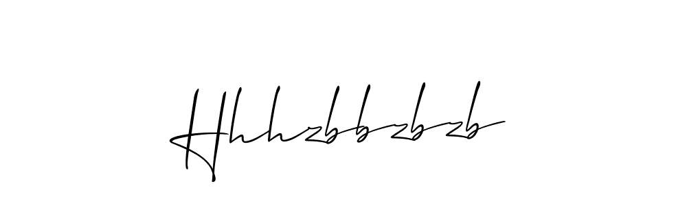 if you are searching for the best signature style for your name Hhhzbbzbzb. so please give up your signature search. here we have designed multiple signature styles  using Allison_Script. Hhhzbbzbzb signature style 2 images and pictures png