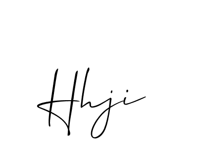 How to make Hhji signature? Allison_Script is a professional autograph style. Create handwritten signature for Hhji name. Hhji signature style 2 images and pictures png