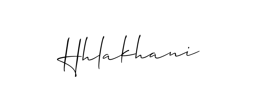 Create a beautiful signature design for name Hhlakhani. With this signature (Allison_Script) fonts, you can make a handwritten signature for free. Hhlakhani signature style 2 images and pictures png