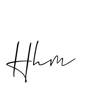 How to make Hhm name signature. Use Allison_Script style for creating short signs online. This is the latest handwritten sign. Hhm signature style 2 images and pictures png