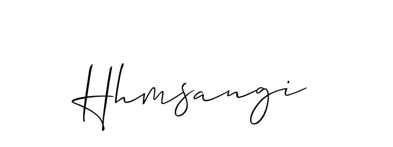 Make a beautiful signature design for name Hhmsangi. Use this online signature maker to create a handwritten signature for free. Hhmsangi signature style 2 images and pictures png