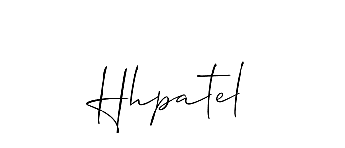 The best way (Allison_Script) to make a short signature is to pick only two or three words in your name. The name Hhpatel include a total of six letters. For converting this name. Hhpatel signature style 2 images and pictures png