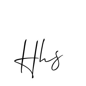 Make a beautiful signature design for name Hhs. Use this online signature maker to create a handwritten signature for free. Hhs signature style 2 images and pictures png