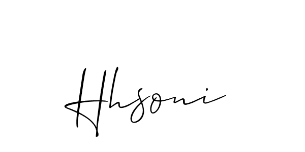 Make a short Hhsoni signature style. Manage your documents anywhere anytime using Allison_Script. Create and add eSignatures, submit forms, share and send files easily. Hhsoni signature style 2 images and pictures png