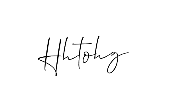 How to make Hhtohg name signature. Use Allison_Script style for creating short signs online. This is the latest handwritten sign. Hhtohg signature style 2 images and pictures png