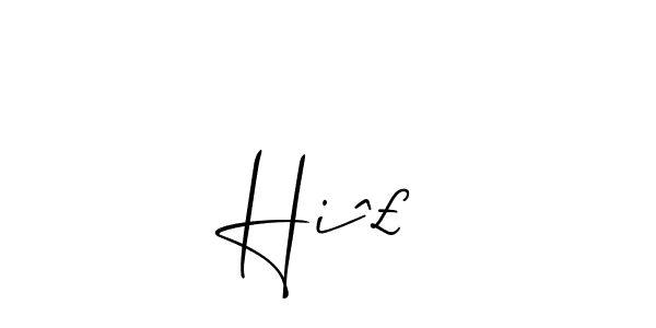 Similarly Allison_Script is the best handwritten signature design. Signature creator online .You can use it as an online autograph creator for name Hiˆ£. Hiˆ£ signature style 2 images and pictures png