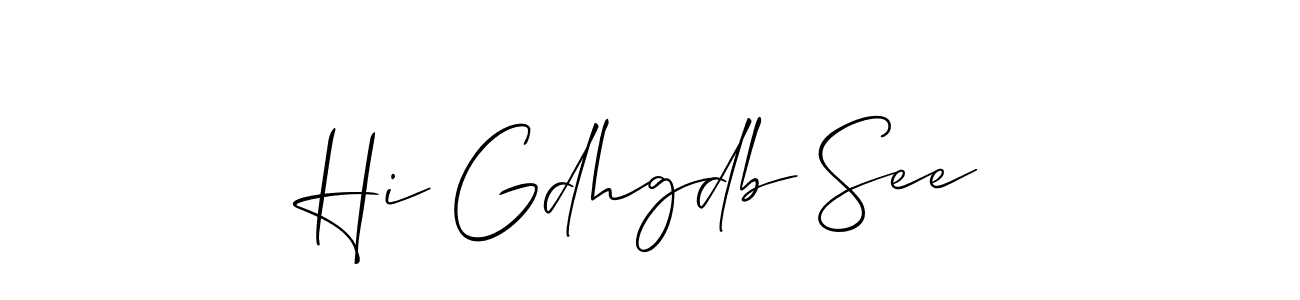 How to Draw Hi Gdhgdb See signature style? Allison_Script is a latest design signature styles for name Hi Gdhgdb See. Hi Gdhgdb See signature style 2 images and pictures png