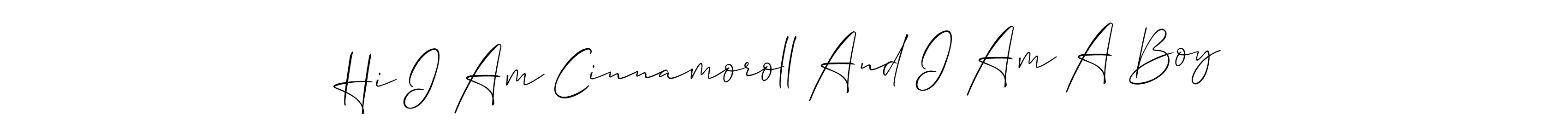 You can use this online signature creator to create a handwritten signature for the name Hi I Am Cinnamoroll And I Am A Boy. This is the best online autograph maker. Hi I Am Cinnamoroll And I Am A Boy signature style 2 images and pictures png