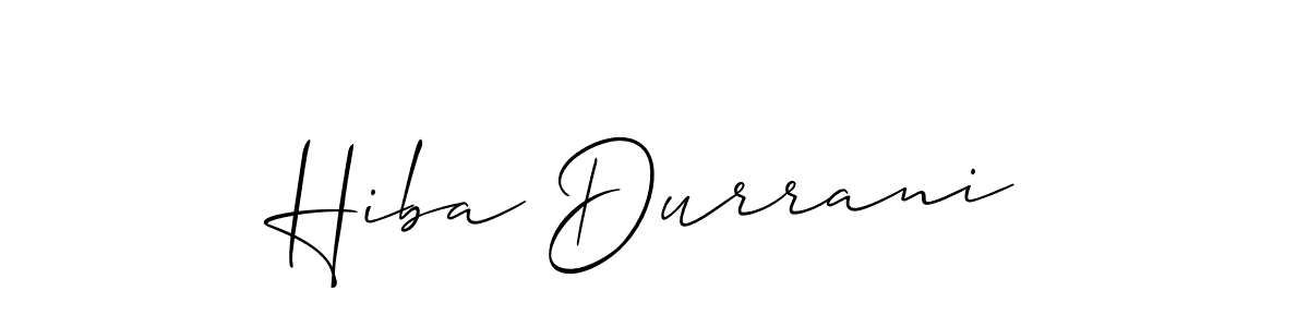 Make a beautiful signature design for name Hiba Durrani. Use this online signature maker to create a handwritten signature for free. Hiba Durrani signature style 2 images and pictures png