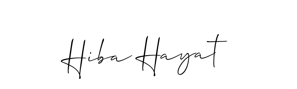 Make a beautiful signature design for name Hiba Hayat. Use this online signature maker to create a handwritten signature for free. Hiba Hayat signature style 2 images and pictures png