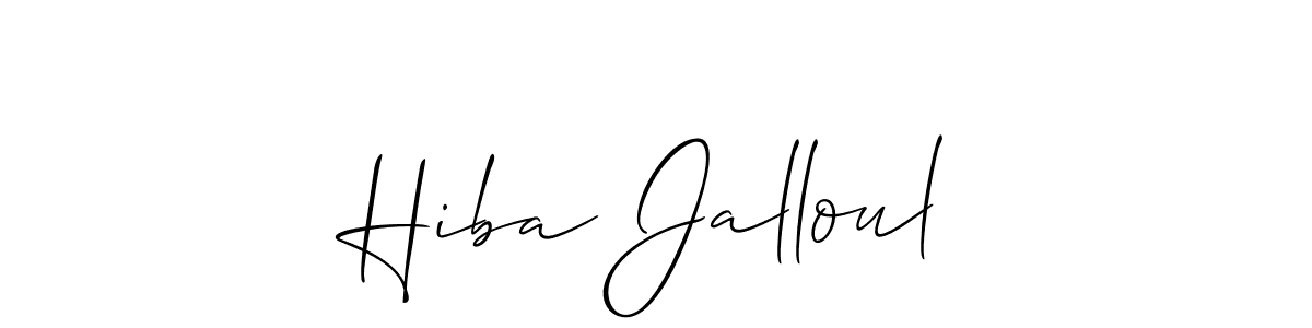 Best and Professional Signature Style for Hiba Jalloul. Allison_Script Best Signature Style Collection. Hiba Jalloul signature style 2 images and pictures png