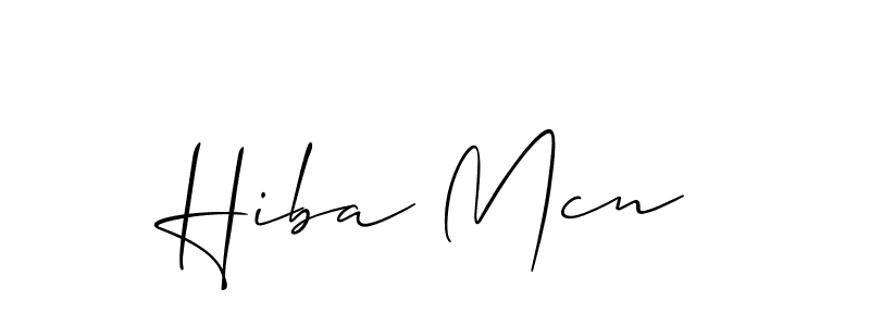 You can use this online signature creator to create a handwritten signature for the name Hiba Mcn. This is the best online autograph maker. Hiba Mcn signature style 2 images and pictures png