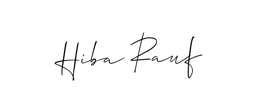 You should practise on your own different ways (Allison_Script) to write your name (Hiba Rauf) in signature. don't let someone else do it for you. Hiba Rauf signature style 2 images and pictures png