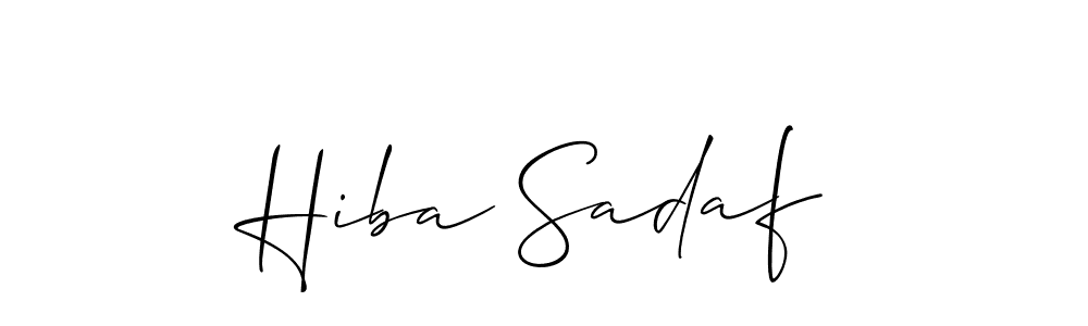 Best and Professional Signature Style for Hiba Sadaf. Allison_Script Best Signature Style Collection. Hiba Sadaf signature style 2 images and pictures png