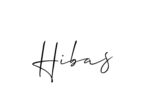 Similarly Allison_Script is the best handwritten signature design. Signature creator online .You can use it as an online autograph creator for name Hibas. Hibas signature style 2 images and pictures png