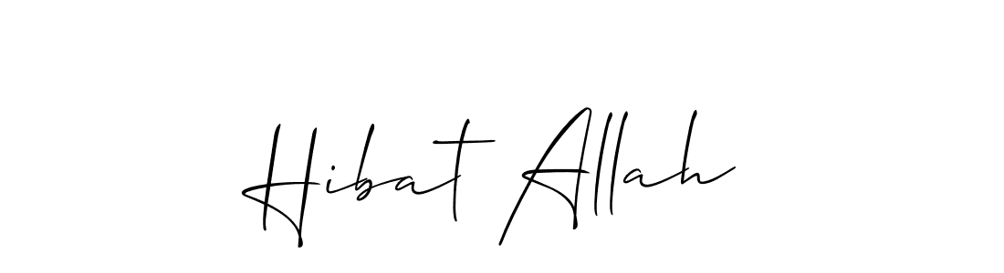 The best way (Allison_Script) to make a short signature is to pick only two or three words in your name. The name Hibat Allah include a total of six letters. For converting this name. Hibat Allah signature style 2 images and pictures png